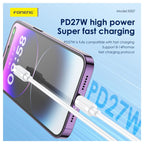 Καλώδιο Σύνδεσης USB 2.0 Foneng XS07 USB C σε USB C 60W 1.2m Λευκό