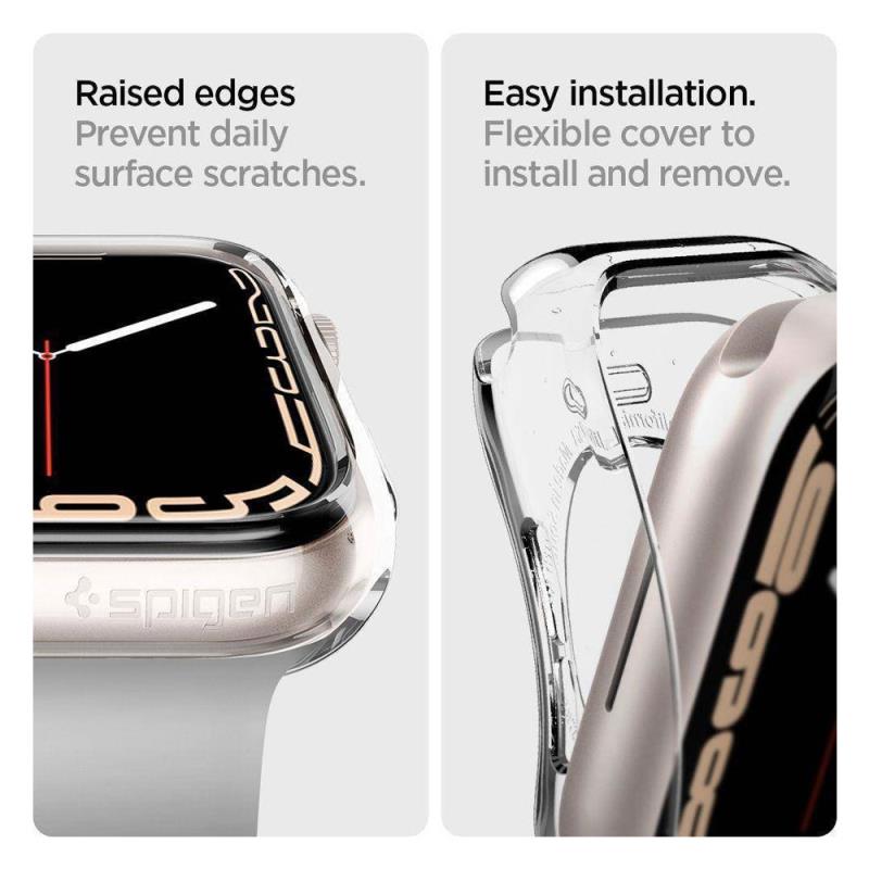 Θήκη TPU Spigen Liquid Crystal Apple Watch 4/ 5/ 6/ 7/ 8/ 9/ SE 40mm/ 41mm Διάφανο