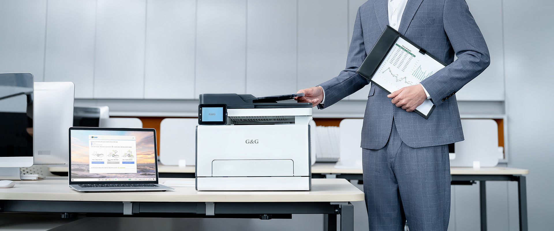 G&G GM2010CDW Color Laser Printer Multifunction