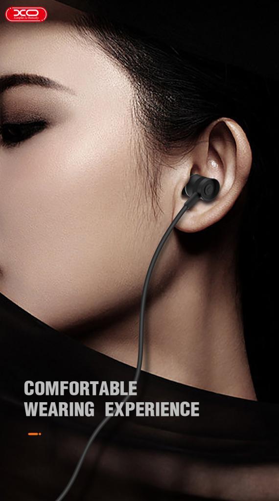 XO EP20 ΑΚΟΥΣΤΙΚΑ HANDSFREE, 3.5mm ΜΑΥΡΟ