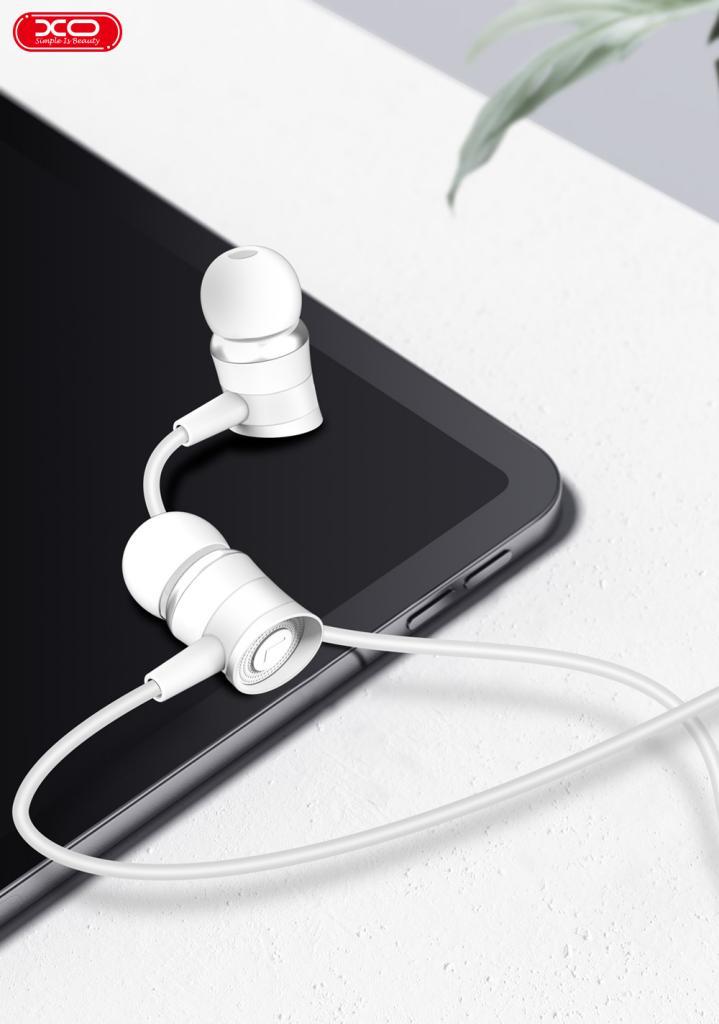 XO EP20 ΑΚΟΥΣΤΙΚΑ HANDSFREE, 3.5mm ΛΕΥΚΟ