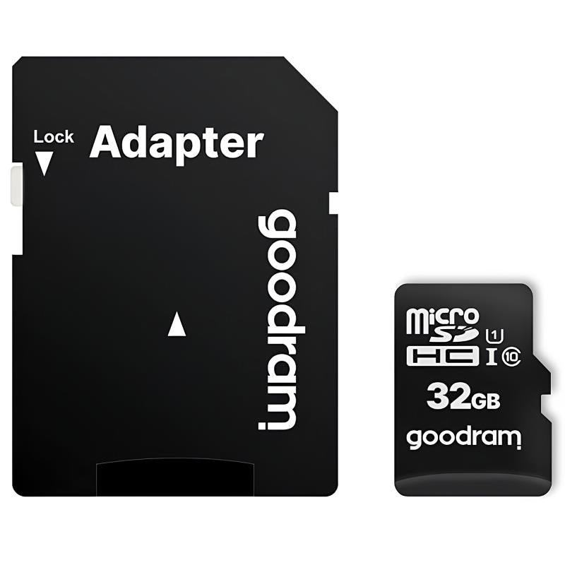 Κάρτα μνήμης Micro SDHC C10 UHS-1 U1 GoodRam 100MB/s 32Gb + 1 ADP