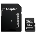 Κάρτα μνήμης Micro SDHC C10 UHS-1 U1 GoodRam 100MB/s 32Gb + 1 ADP