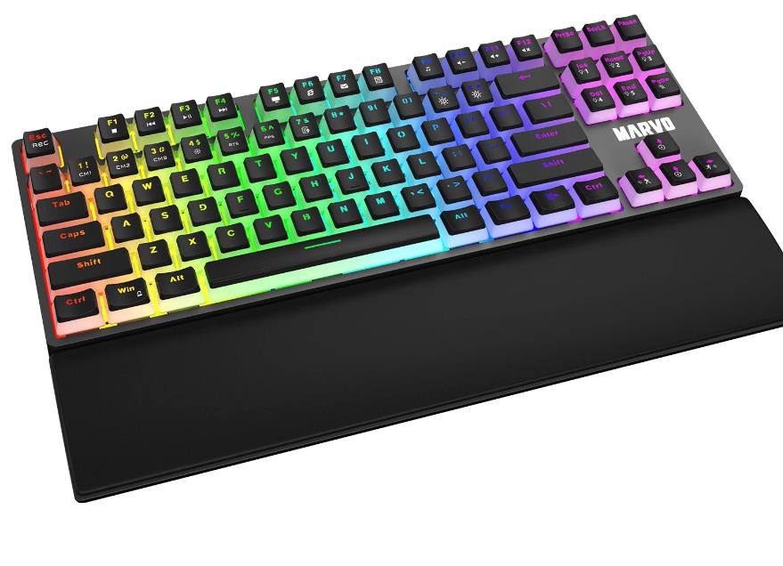 MARVO KG946 GAMING RGB ΜΗΧΑΝΙΚΟ ΠΛΗΚΤΡΟΛΟΓΙΟ, ΚΟΚΚΙΝΟΙ ΔΙΑΚΟΠΤΕΣ