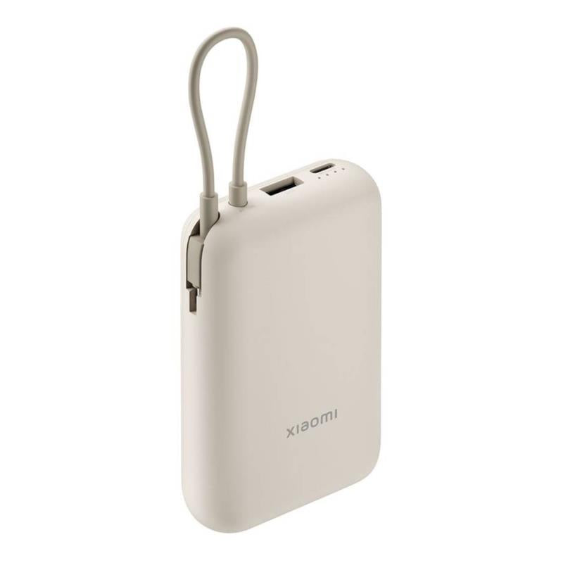 Φορτιστής Ανάγκης Xiaomi BHR9072GL 22.5W 10000mAh με Ενσωματωμένο Καλώδιο Μπεζ