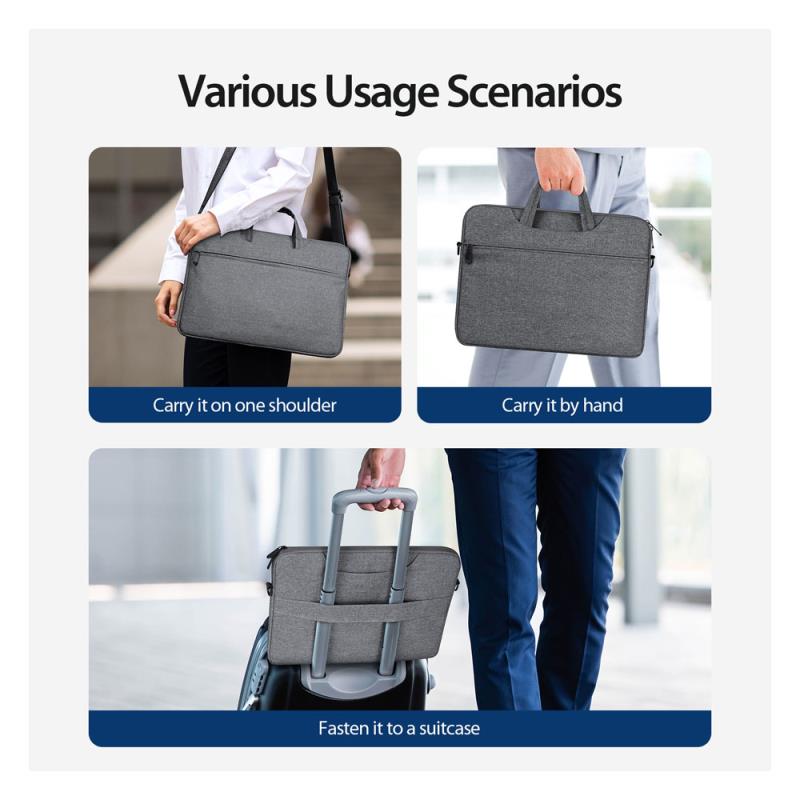 Θήκη Laptop Ώμου Dux Ducis LBJB για Laptop/ Macbook/ Notebook/ Tablet 15.5"-16.0" Σκούρο Γκρι