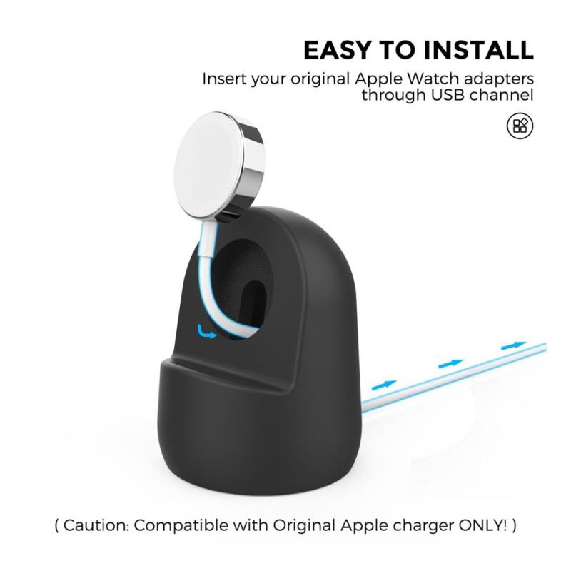 Επιτραπέζια Βάση Ahastyle PT195 για Φόρτιση Apple Watch Ultra Σκούρο Γκρι
