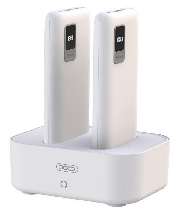 XO PR151 2 x POWERBANK 10000mAh, ΜΕ ΟΘΟΝΗ ΚΑΙ ΒΑΣΗ ΦΟΡΤΙΣΗΣ