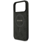 Θήκη PU Guess MagSafe Apple iPhone 18 Pro Max/ 17 Pro Max Ring Classic Logo 4G Μαύρο
