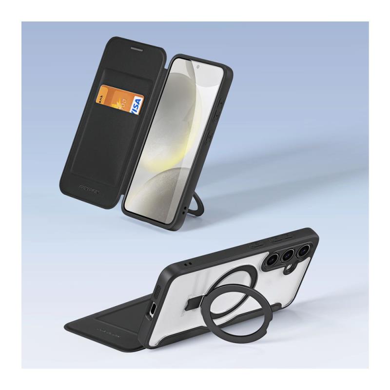 Flip Case Dux Ducis Samsung Galaxy S24 5G Magnetic Wallet with Stand Skin X Pro Black