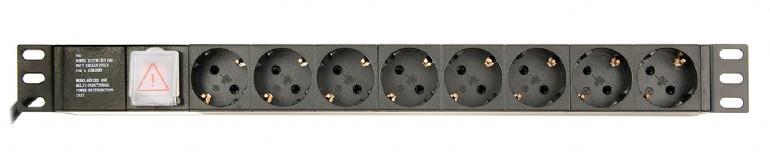 ENERGENIE ΠΟΛΥΜΠΡΙΖΟ 8 ΘΕΣΕΩΝ SCHUKO, RACK MOUNT, 1U, 10A, 3M, C14.
