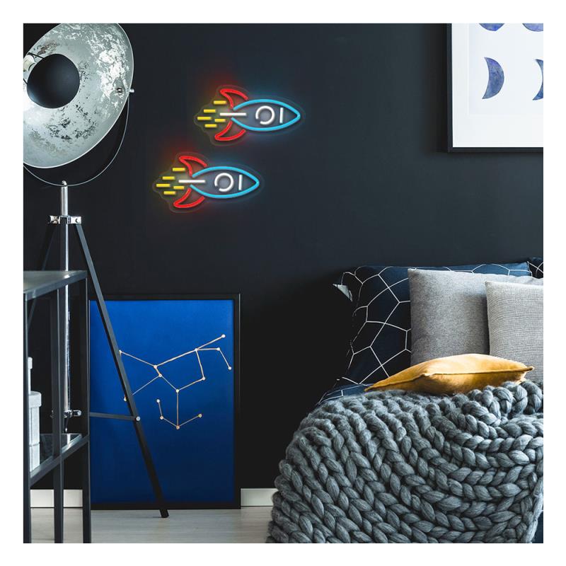 Neon Plexi Neolia NNE18 ROCKET (USB, On/Off & Dimmer) Πολύχρωμο