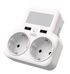 XO WL09 ΠΟΛΥΜΠΡΙΖΟ ΣΟΥΚΟ ΜΕ 2 ΘΕΣΕΙΣ ΚΑΙ 2 ΘΥΡΕΣ USB KAI ΝΥΧΤΕΡΙΝΟ ΦΩΣ