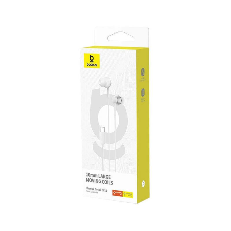 Hands Free Stereo Baseus Encok CZ11 USB C Λευκό