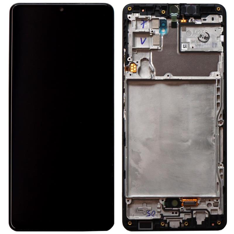 Οθόνη με Touch Screen & Μπροστινή Πρόσοψη Samsung A426B Galaxy A42 Μαύρο (Original)