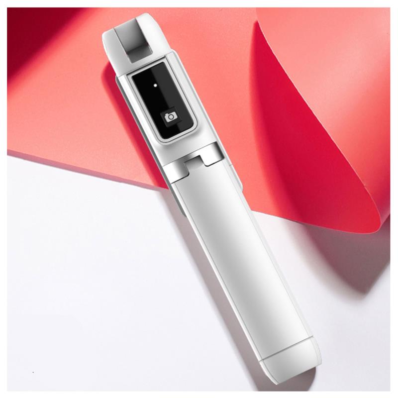 Ασύρματο Selfie Stick & Τρίποδο Blavec Coco P04 με Τηλεχειριστήριο για Smartphones Πλάτους 65mm έως 95mm Λευκό