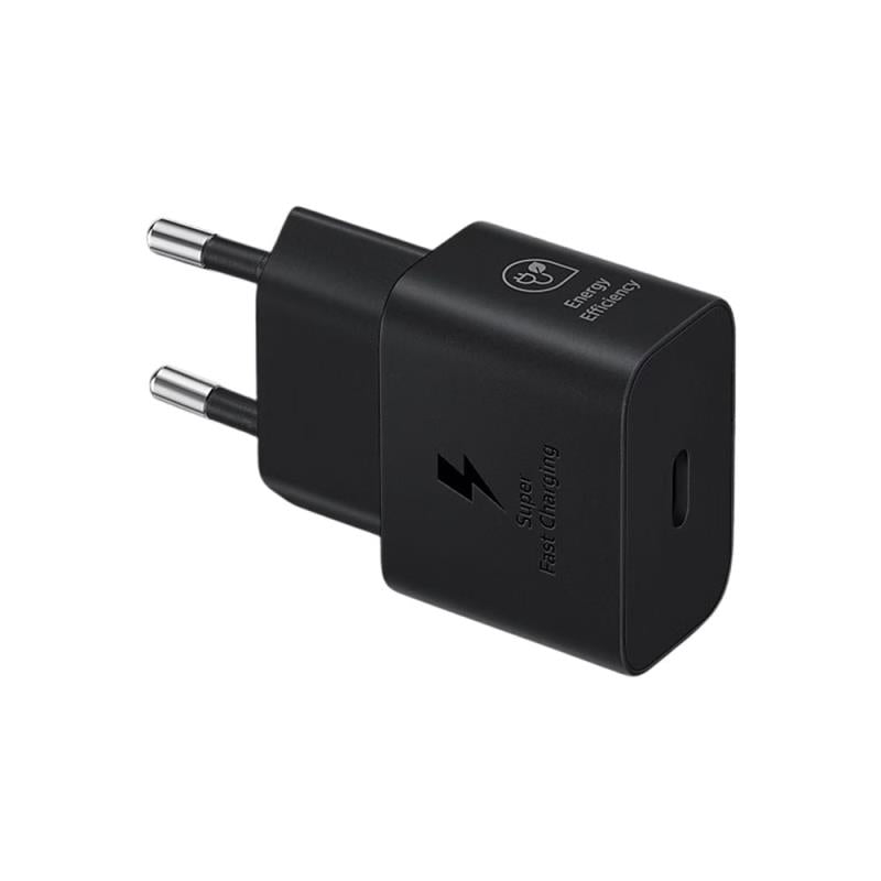Φορτιστής Ταξιδίου Ταχείας Φόρτισης Samsung EP-T2510XBEG με Έξοδο USB C 25W 3A & Καλώδιο USB C Μαύρο