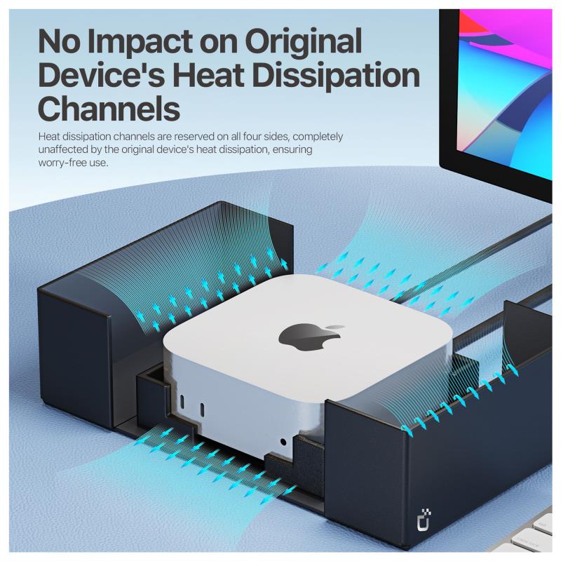 Κουτί Αποθήκευσης PU Leather Dux Ducis Apple Mac mini Μαύρο