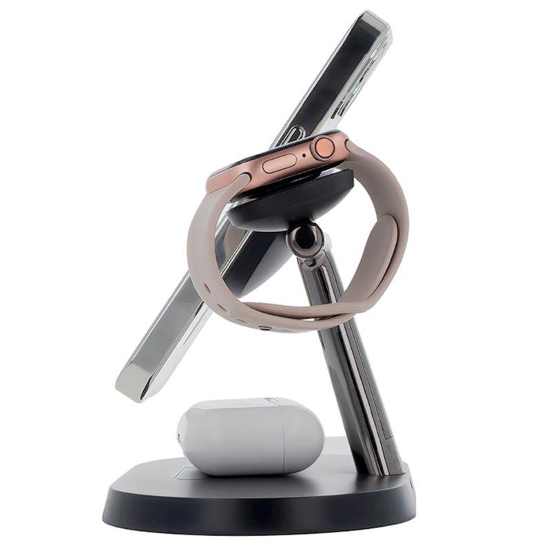 Ασύρματη Βάση Φόρτισης Μαγνητική 3 σε 1 Maxlife MXWC-03 15W Μαύρο