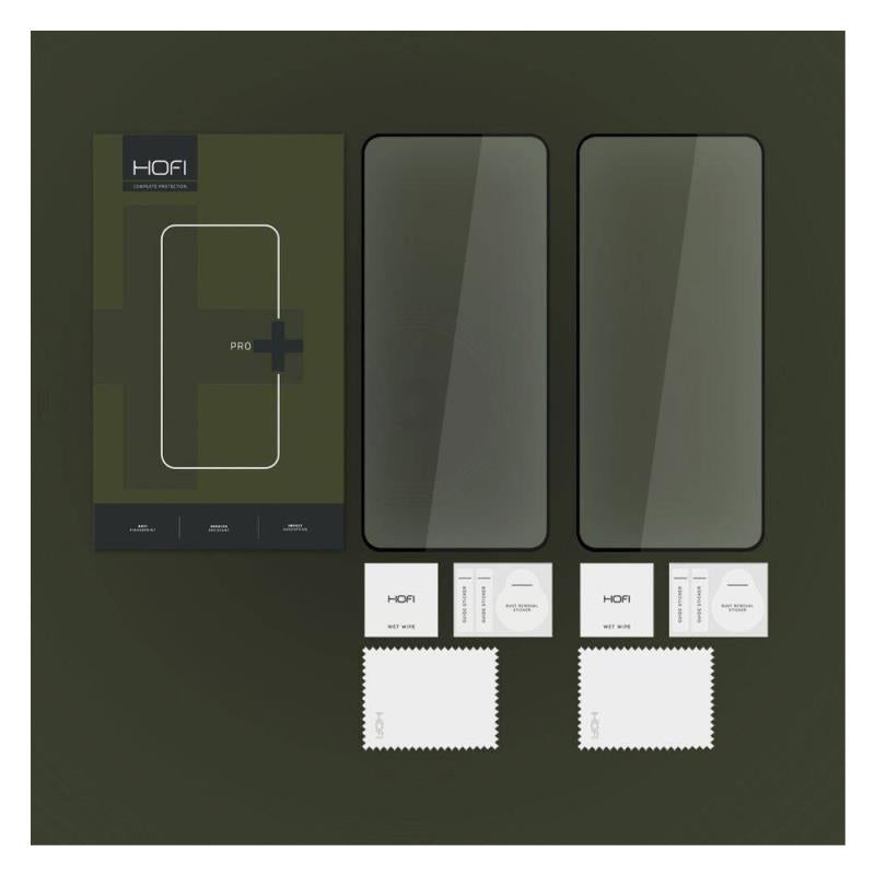 Tempered Glass Full Face Hofi Pro+ Samsung G556 Galaxy Xcover 7 5G Μαύρο (2 τεμ.)