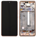Screen with Touch Screen & Front Frame Samsung A536B Galaxy A53 5G Orange (Original)