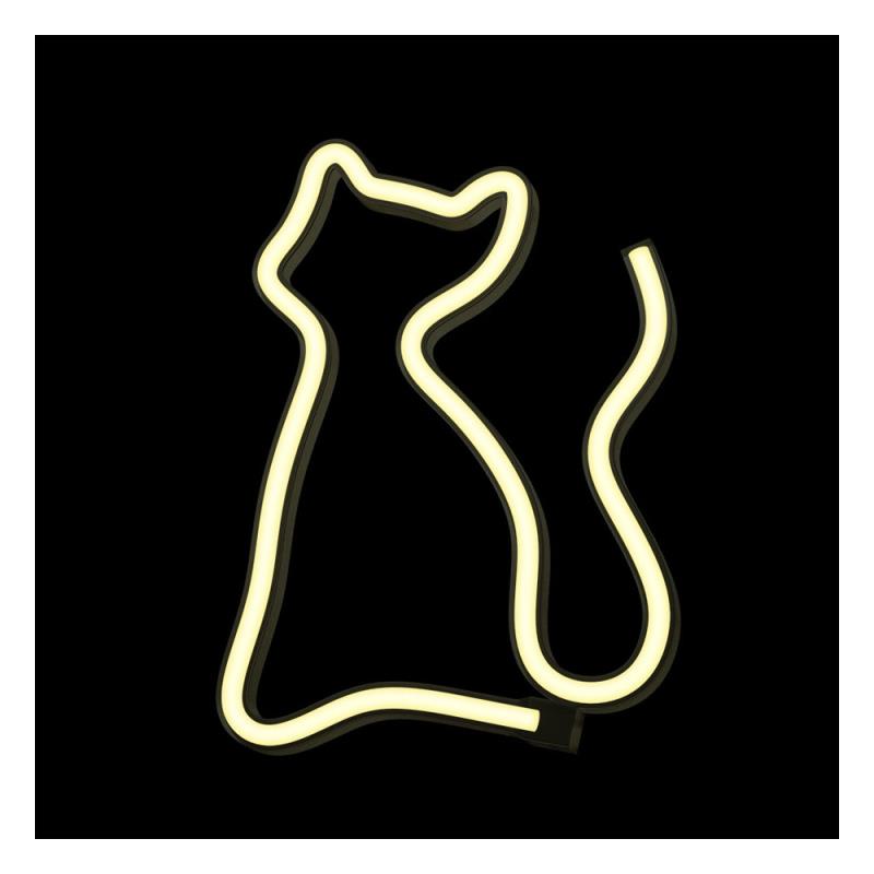 Neon LED Forever Light FLNEO3 CAT (USB/Μπαταρίας & On/Off) Θερμό Λευκό