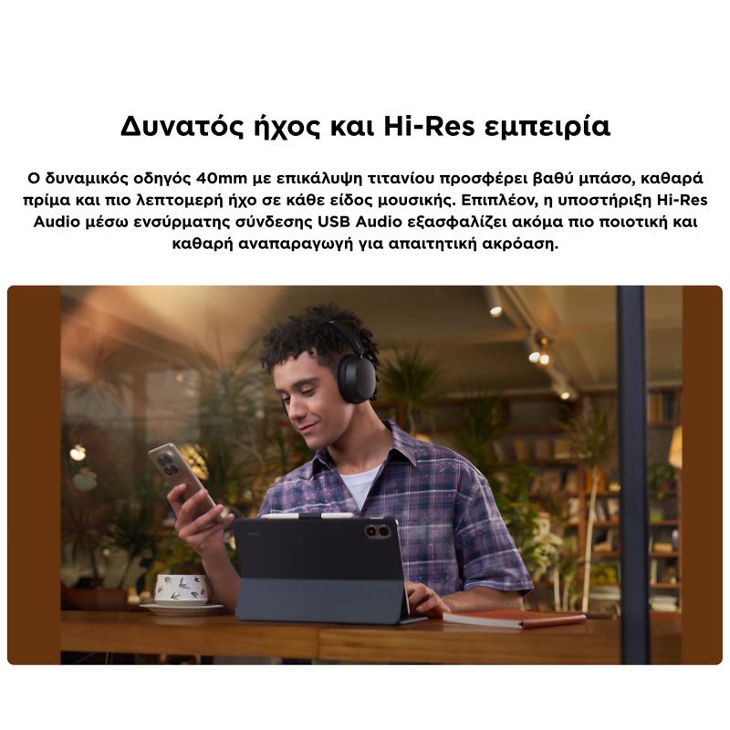 Ασύρματα Ακουστικά Κεφαλής Xiaomi Redmi Neo ANC Obsidian Μαύρο