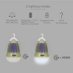 Επαναφορτιζόμενος Φακός LED Navelis 5W 1200mAh 70lm με Εντομοπαγίδα Πράσινο