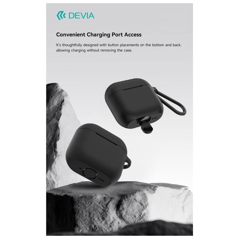 Θήκη Σιλικόνης Devia Apple AirPods Pro 3 Naked Λευκό