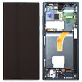 Οθόνη με Touch Screen & Μπροστινή Πρόσοψη Samsung S908B Galaxy S22 Ultra 5G Πράσινο (Original)