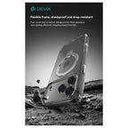 Θήκη TPU & PC Devia Apple iPhone 17 Pro Max Magnetic Shock Proof Clean με Stand Διάφανο