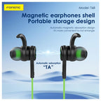 Hands Free Stereo Foneng T68 Heavy Bass Gaming USB C Μαύρο