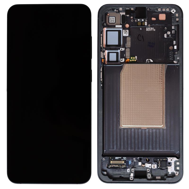 Οθόνη με Touch Screen & Μπροστινή Πρόσοψη Samsung S936B Galaxy S25 Plus 5G Μαύρο (Original)