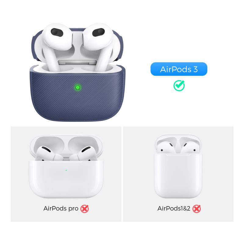 Θήκη Σιλικόνης AhaStyle PT177 Apple AirPods 3 Premium Σκούρο Μπλε