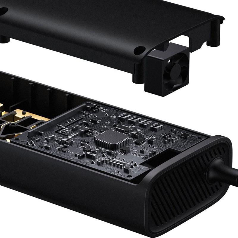 Inverter Αυτοκινήτου Baseus 12V σε 220V & Διπλή Έξοδο USB A, USB C 150W BS-CI15-02 Μαύρο
