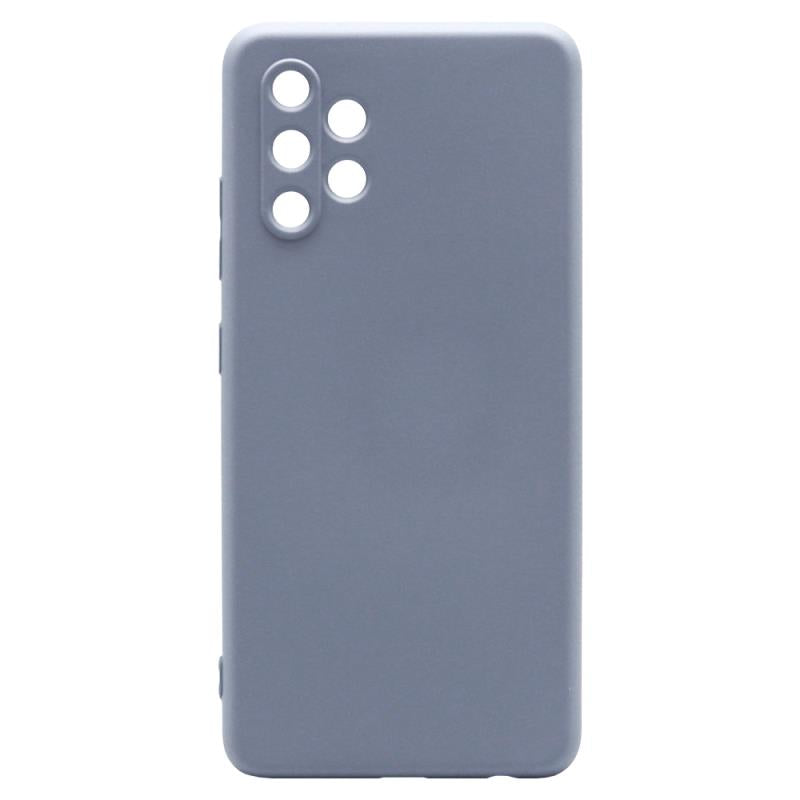 Θήκη Liquid Silicon inos Samsung A325 Galaxy A32 4G L-Cover Γκρι-Μπλε