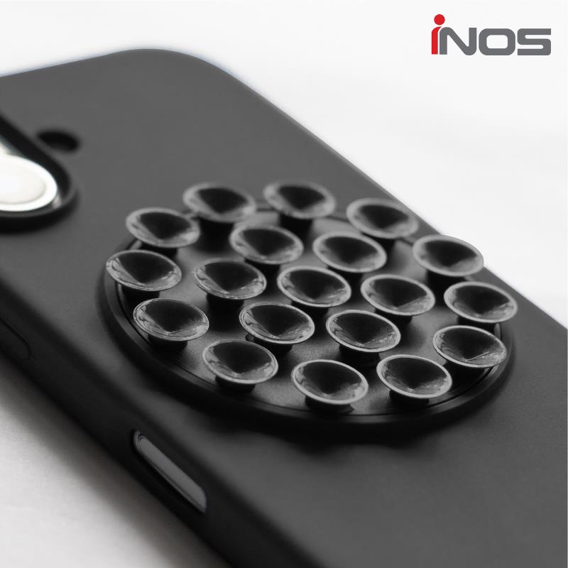 Θήκη Silicon & PC inos Apple iPhone 17 Pro με Suction Cup Μαύρο