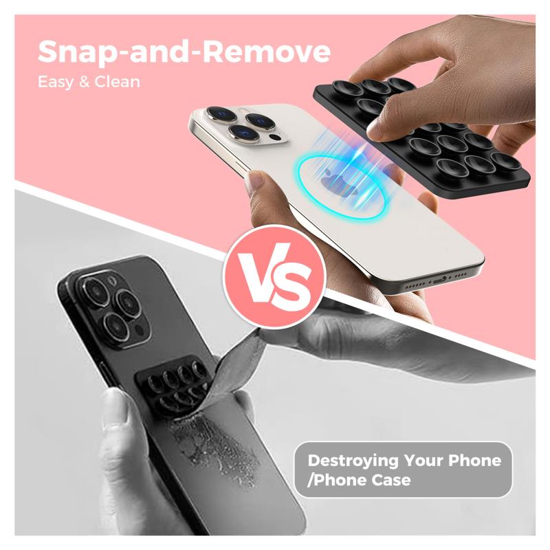 Βάση Στήριξης με Βεντούζα Magnetic Ahastyle PT-CY202 για Smartphones Μαύρο