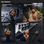 Smartwatch Hammer Watch Ventus Pro 1.43" Μαύρο