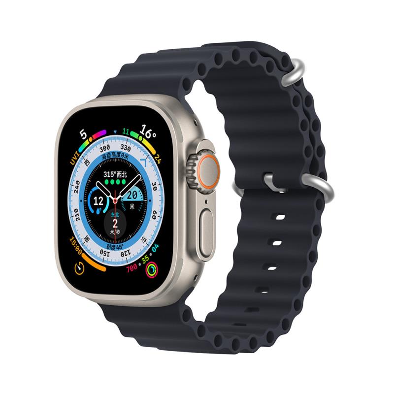 Λουράκι Σιλικόνης Dux Ducis OceanWave Bracelet Apple Watch (38/ 40/ 41/ 42mm) Γκρι