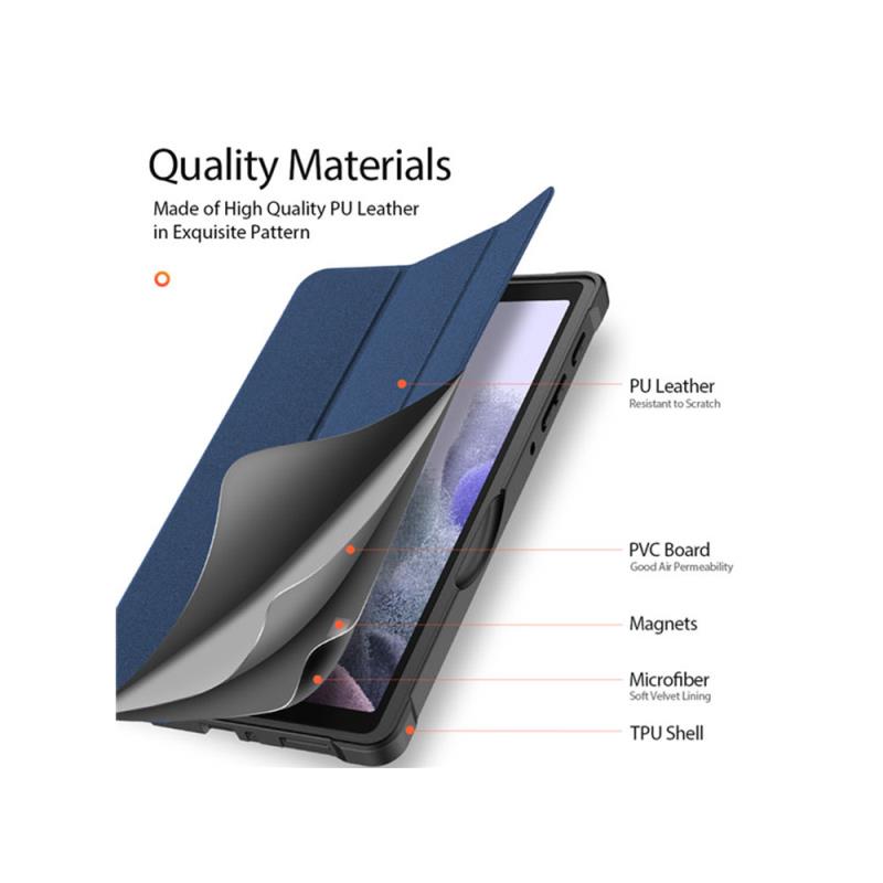 Θήκη TPU Flip Shock Proof Dux Ducis Domo Samsung Galaxy Tab A7 Lite 8.7" Wi-Fi/ 4G/ 5G Μπλε