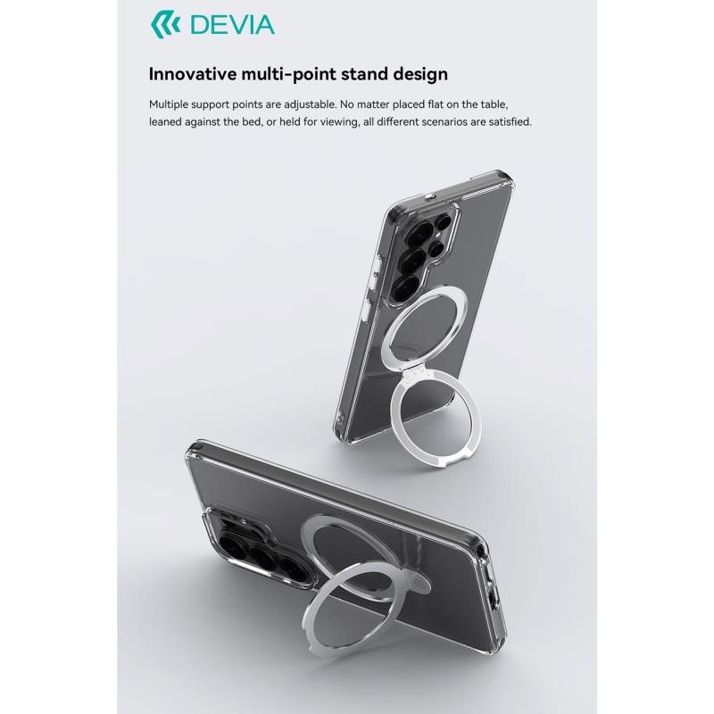 Θήκη TPU & PC Devia Samsung Galaxy S26 Plus 5G Magnetic Shock Proof με Stand Clean Διάφανο