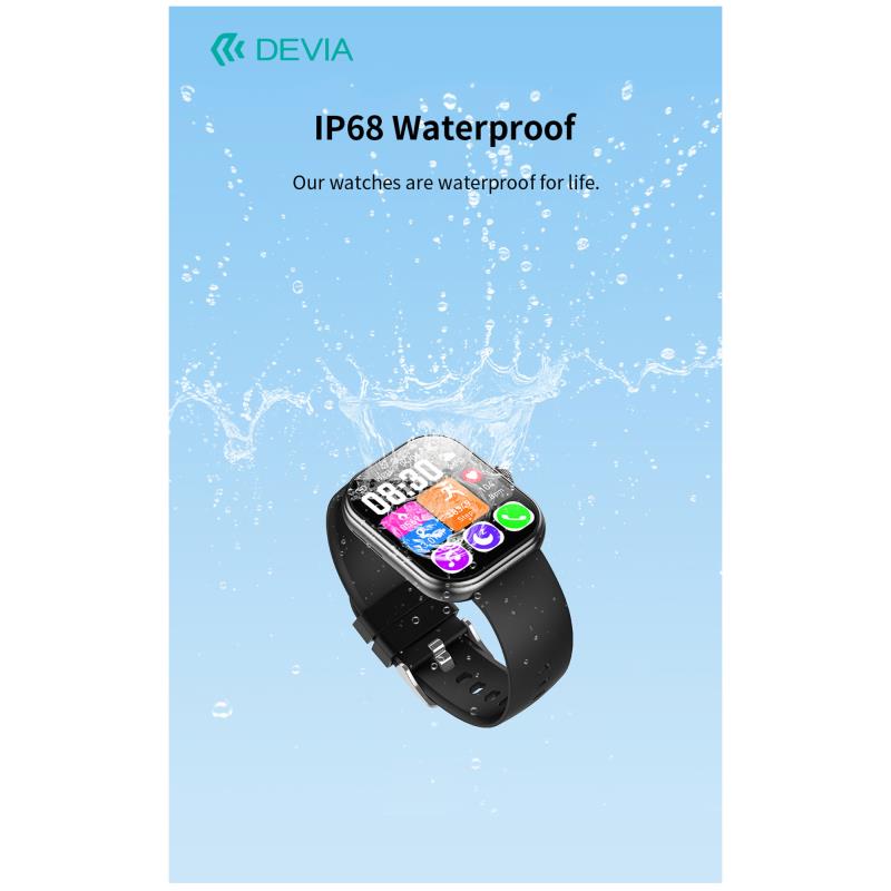 Smartwatch Devia WT6 2.01" Μαύρο