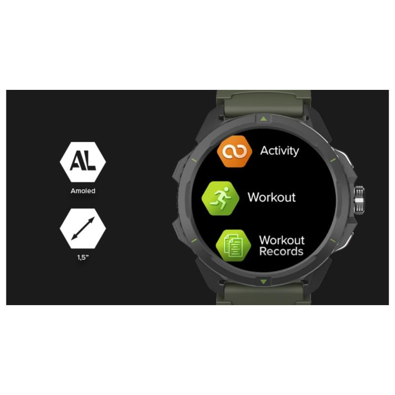 Smartwatch Hammer Watch 2 1.5" Military Edition Χακί