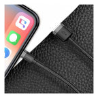 Καλώδιο Σύνδεσης USB 2.0 Baseus Cafule USB A σε Lightning 12W 2.4A 1m Μαύρο-Γκρι