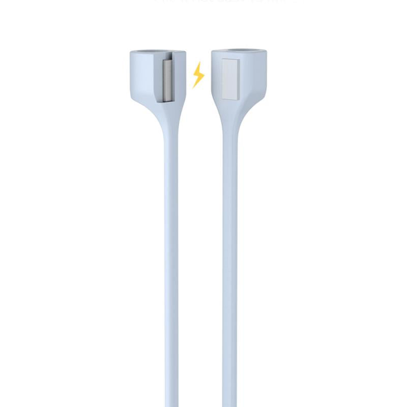 Strap Λαιμού Σιλικόνης AhaStyle PT74 Apple AirPods Magnetic Γαλάζιο