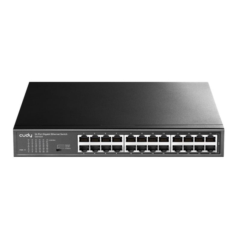 CUDY GS1024 24-Port Gigabit Metal Switch, Rackmount