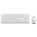 A4TECH Set Ενσύρματο Πληκτρολόγιο - Ποντίκι F1010, Λευκό