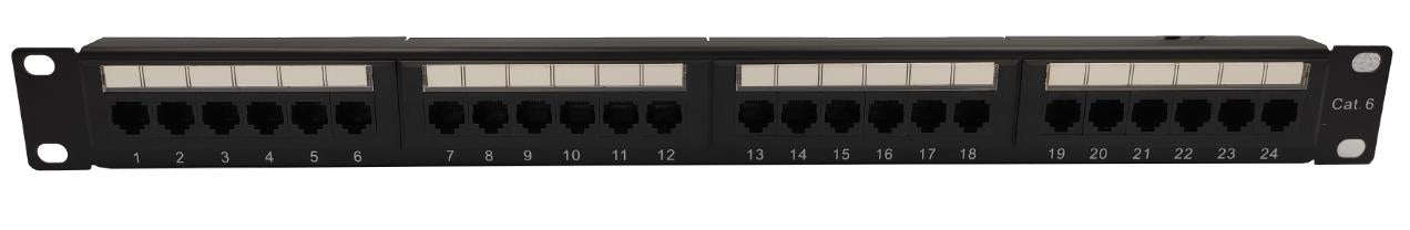 NG PATCH PANEL CAT6, 1U, 24 PORTS