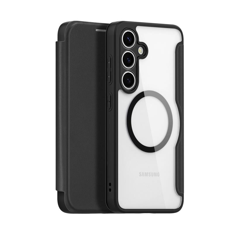 Θήκη Flip Dux Ducis Samsung Galaxy S25 5G Magnetic Wallet Skin X Pro Μαύρο
